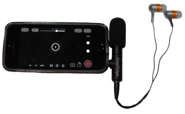 Ampridge MightyMic S iPhone Shotgun Condenser Video Microphone with Headphone Monitor 2