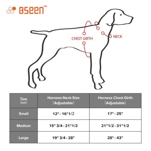 BSEEN LED Dog Harness LED Dog Vest USB Rechargeable Soft Mesh Vest with Adjustable Belt Padded Lightweight for Large Medium Small Dogs 21