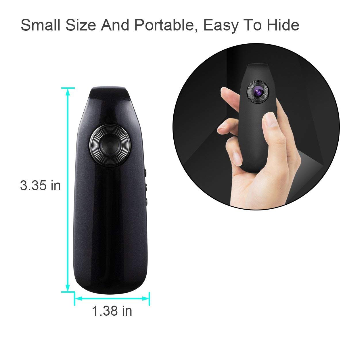 Lenofocus Mini Body Camera 1080P Full HD Hidden Spy Cameras Portable Pocket Clip Wearable Camera Video Recorder Small Sport DV DVR Dash Camera for Car 3 Lenofocus Mini Body Camera 1080P Full HD Hidden Spy Cameras Portable Pocket Clip Wearable Camera Video Recorder Small Sport DV DVR Dash Camera for Car - Image 3