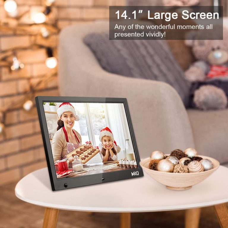 MRQ 14.1 Inch Digital Photo Frame, 1280x800 HD Picture Video(1080P