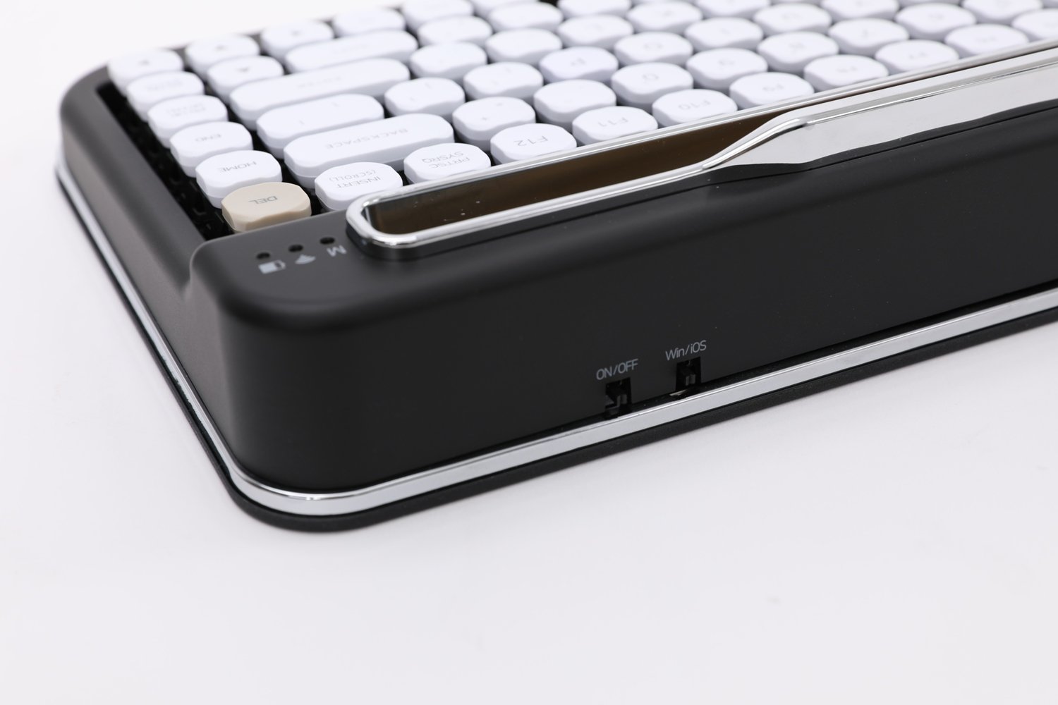 Penna Bluetooth Keyboard with White Diamond Shape Keycap(US Language) (Switch-Cherry Mx Blue, Pure White) 6 Penna Bluetooth Keyboard with White Diamond Shape Keycap(US Language) (Switch-Cherry Mx Blue, Pure White) - Image 6