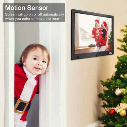 MRQ 14.1 Inch Digital Photo Frame, 1280x800 HD Picture Video(1080P) Frame with Auto-Rotate, Motion Sensor, E-Book, Calendar, Alarm, Supports Multiple 4