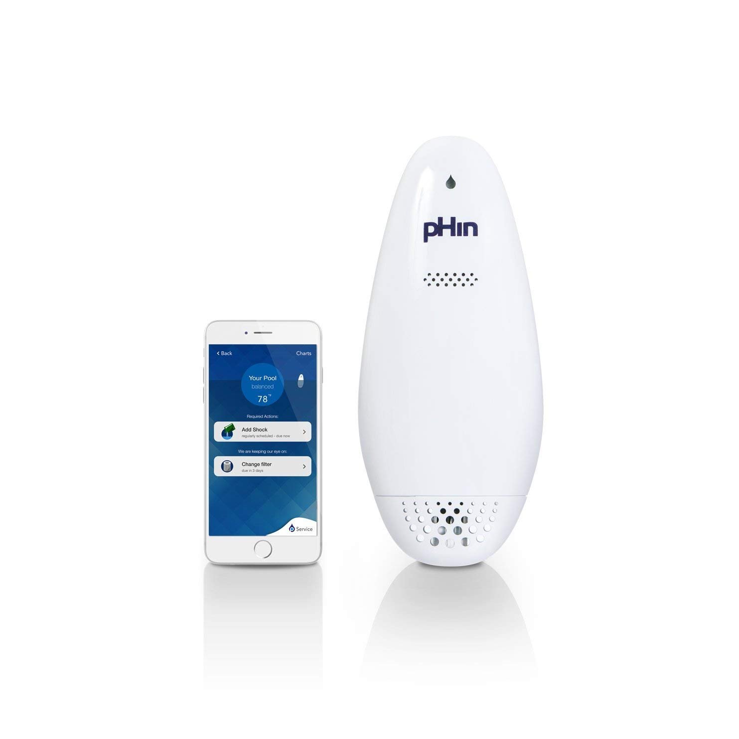 pHin Wi-Fi-Enabled Smart Water Care Monitor for Pools and Hot Tubs, HPR1710 1