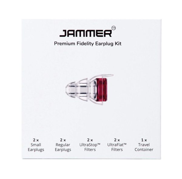 Jammer Premium Earplug Kit for Concerts Musicians Bands DJs Nightclubs Motorcycles Sleeping - High Fidelity Noise Reduction - Noise Cancelling - Reusa 2
