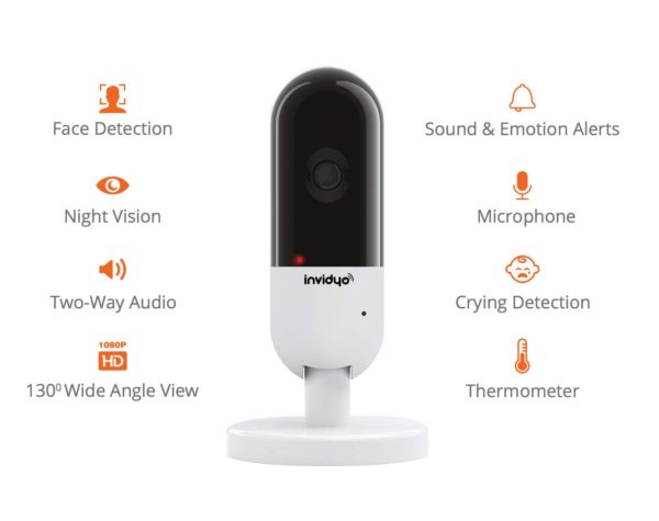 Invidyo: World's Smartest Video Baby Monitor with Crying Detection, Stranger Alerts and Smile Albums 2