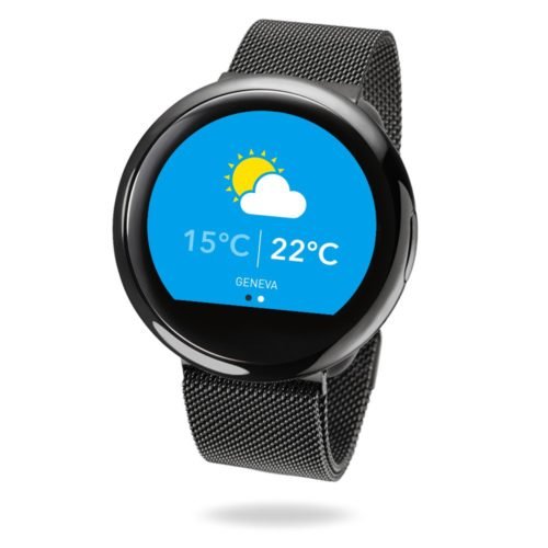 MyKronoz ZeRound2 HR Premium Smartwatch with Heart Rate Monitoring and Smart Notifications, Swiss Design, iOS and Android - Brushed Silver / Black Car 35