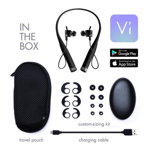 VI Sense Wireless Headphones with on-Demand AI Personal Trainer Human-Sounding Voice Coaches You in Realtime Using a Built-in Fitness Tracker and Hear 5