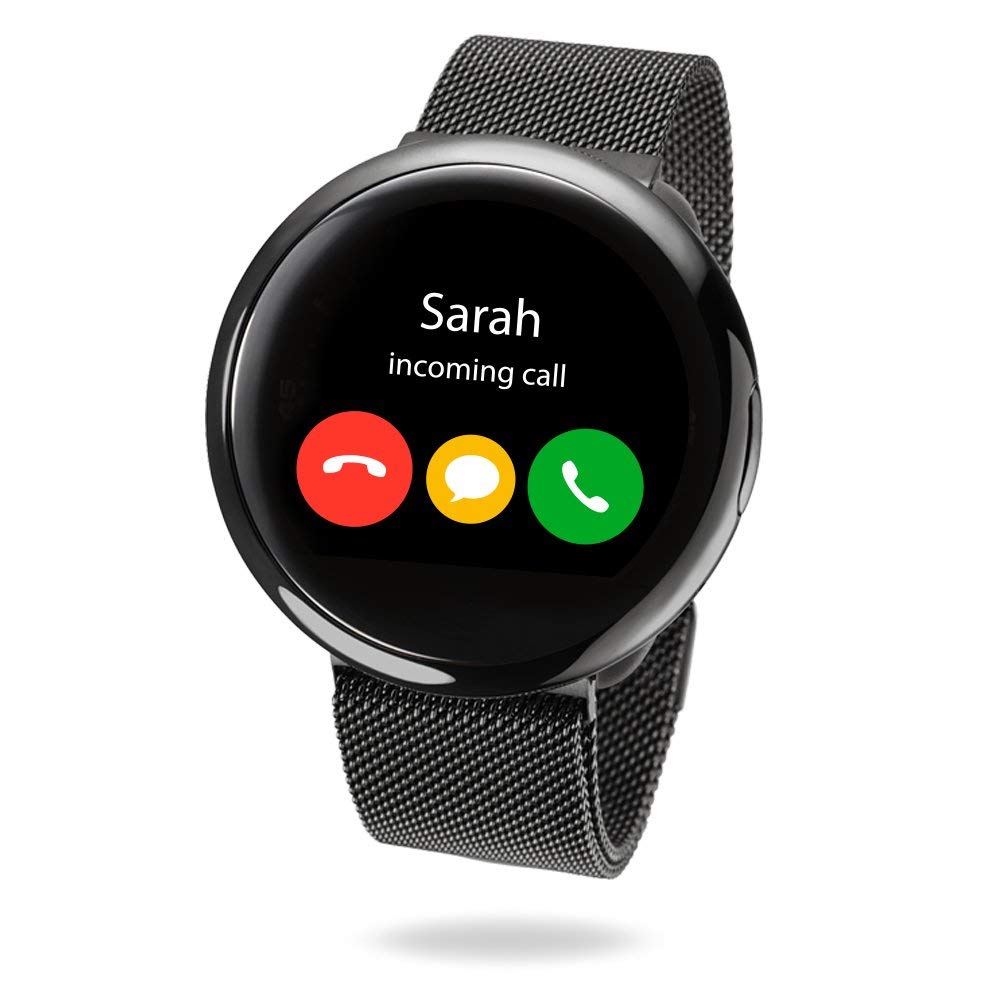 MyKronoz ZeRound2 HR Premium Smartwatch with Heart Rate Monitoring and Smart Notifications, Swiss Design, iOS and Android - Brushed Silver / Black Car 33 MyKronoz ZeRound2 HR Premium Smartwatch with Heart Rate Monitoring and Smart Notifications, Swiss Design, iOS and Android - Brushed Silver / Black Car - Image 33