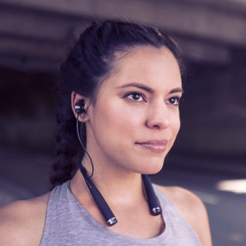 VI Sense Wireless Headphones with on-Demand AI Personal Trainer Human-Sounding Voice Coaches You in Realtime Using a Built-in Fitness Tracker and Hear 8