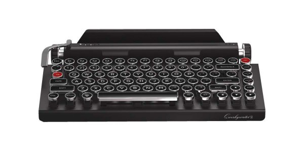 Qwerkywriter S Typewriter Inspired Retro Mechanical Wired & Wireless Keyboard with Tablet Stand 1
