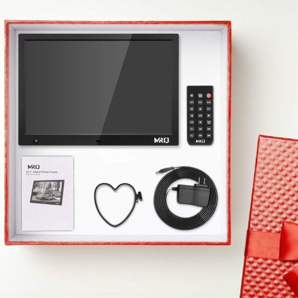 MRQ 14.1 Inch Digital Photo Frame, 1280x800 HD Picture Video(1080P