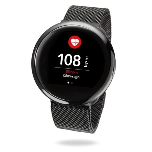 MyKronoz ZeRound2 HR Premium Smartwatch with Heart Rate Monitoring and Smart Notifications, Swiss Design, iOS and Android - Brushed Silver / Black Car 31