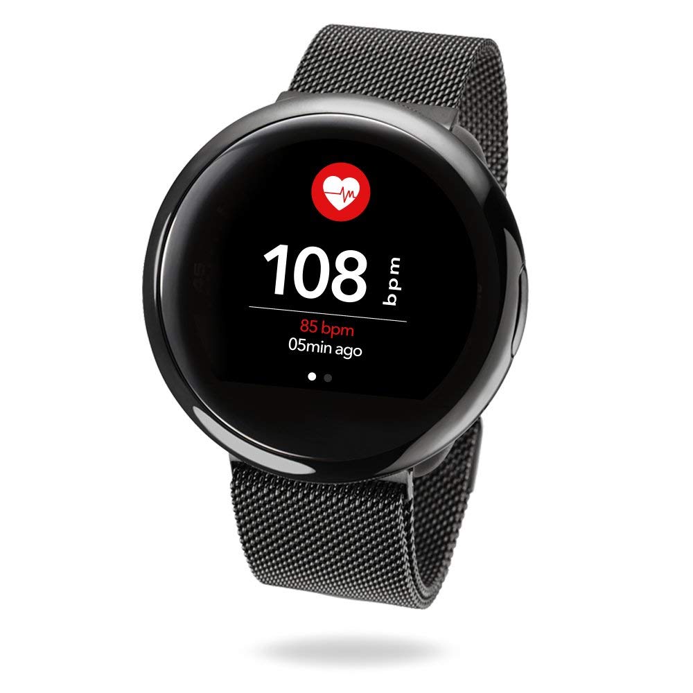 MyKronoz ZeRound2 HR Premium Smartwatch with Heart Rate Monitoring and Smart Notifications, Swiss Design, iOS and Android - Brushed Silver / Black Car 31 MyKronoz ZeRound2 HR Premium Smartwatch with Heart Rate Monitoring and Smart Notifications, Swiss Design, iOS and Android - Brushed Silver / Black Car - Image 31