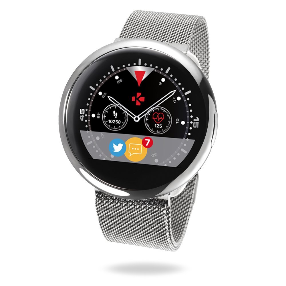 MyKronoz ZeRound2 HR Premium Smartwatch with Heart Rate Monitoring and Smart Notifications, Swiss Design, iOS and Android - Brushed Silver / Black Car 50 MyKronoz ZeRound2 HR Premium Smartwatch with Heart Rate Monitoring and Smart Notifications, Swiss Design, iOS and Android - Brushed Silver / Black Car - Image 50