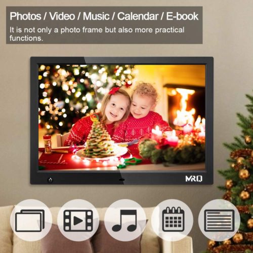 MRQ 14.1 Inch Digital Photo Frame, 1280x800 HD Picture Video(1080P) Frame with Auto-Rotate, Motion Sensor, E-Book, Calendar, Alarm, Supports Multiple File Formats and External USB and SD Card-Black 5