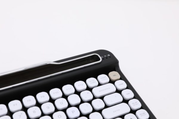 Penna Bluetooth Keyboard with White Diamond Shape Keycap(US Language) (Switch-Cherry Mx Blue, Pure White) 5