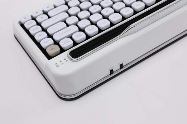 Penna Bluetooth Keyboard with White Diamond Shape Keycap(US Language) (Switch-Cherry Mx Blue, Pure White) 21