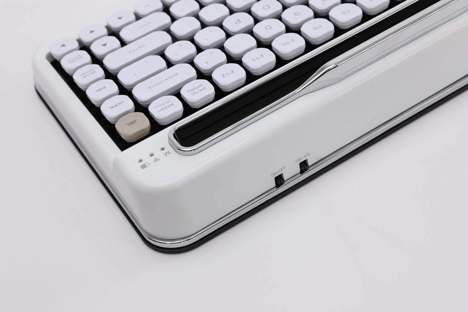 Penna Bluetooth Keyboard with White Diamond Shape Keycap(US Language) (Switch-Cherry Mx Blue, Pure White) 21 Penna Bluetooth Keyboard with White Diamond Shape Keycap(US Language) (Switch-Cherry Mx Blue, Pure White) - Image 21
