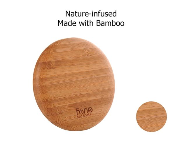 WoodPuck: Bamboo Edition Fast Wireless Charger, 7.5W Charging for iPhone XS, XS Max, XR, X, 8, 8 Plus,10W Fast Charger for Galaxy S9, S9 Plus, S8, S8+ 4