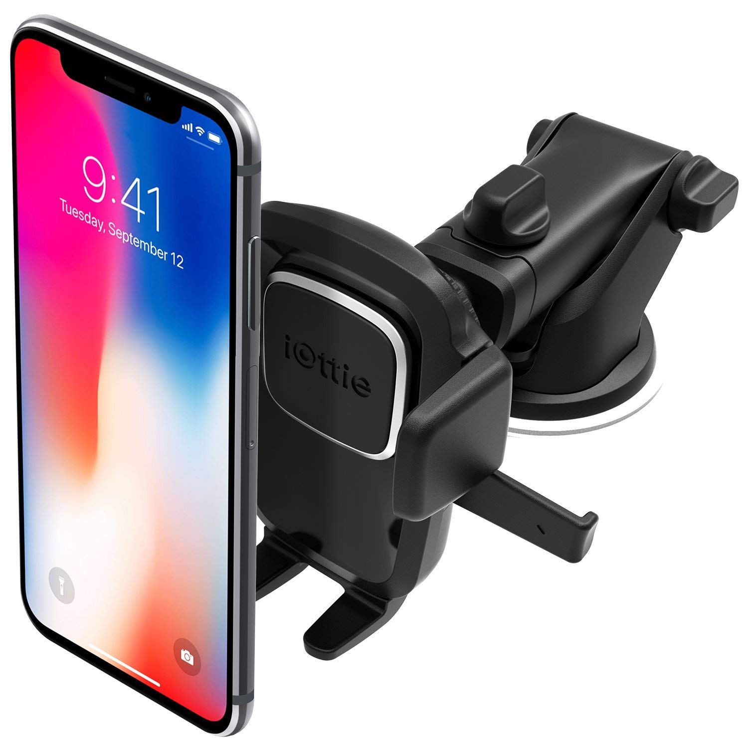 iOttie Easy One Touch 4 Dashboard & Windshield Car Phone Mount Holder for iPhone Xs Max R 8 Plus 7 6s SE Samsung Galaxy S9 S8 Edge S7 S6 Note 9 &a 2