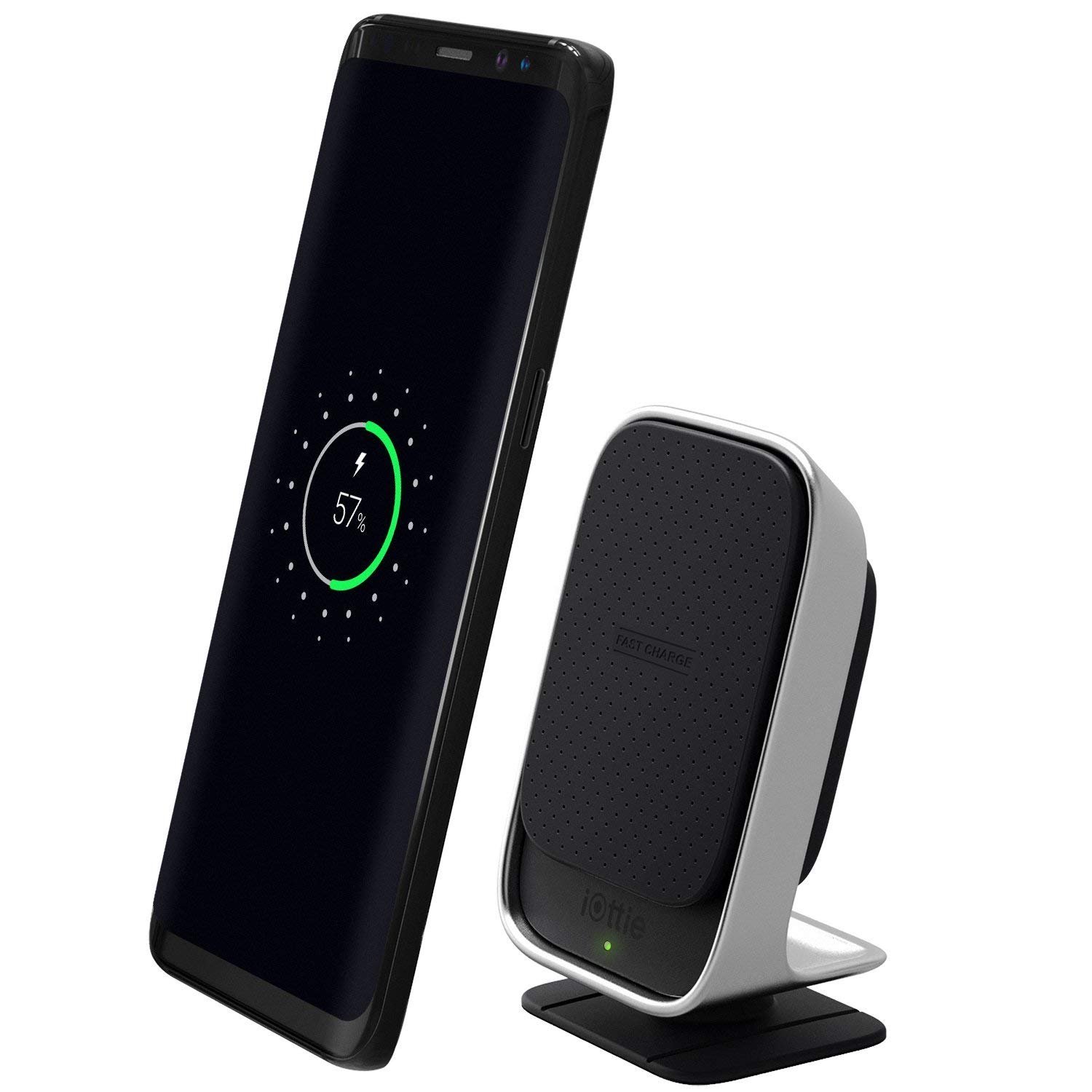 iOttie iTap Wireless Qi Wireless Car Mount & Desk Stand with Fast Charge for Samsung Galaxy S9 S9 Plus S8, S7/S7 Edge, Note 8 5 & Qi Enabled D 2