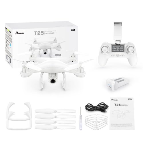 Potensic T25 GPS FPV RC Drone with Camera Live Video and GPS Return Home Quadcopter with Adjustable Wide-Angle 1080P HD WiFi Camera- Follow Me, Altitu 7