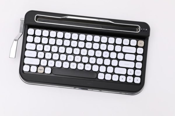 Penna Bluetooth Keyboard with White Diamond Shape Keycap(US Language) (Switch-Cherry Mx Blue, Pure White) 7