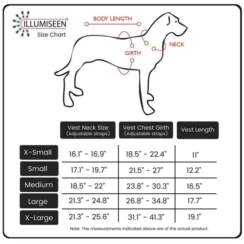 Illumiseen LED Dog Vest | Orange Safety Jacket with Reflective Strips & USB Rechargeable LED Lights | Increase Your Dog’s Visibility When Walking, 4