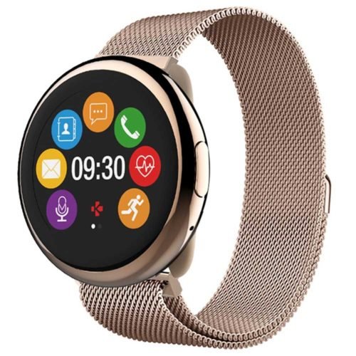 MyKronoz ZeRound2 HR Premium Smartwatch with Heart Rate Monitoring and Smart Notifications, Swiss Design, iOS and Android - Brushed Silver / Black Car 22