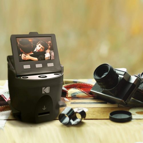Kodak Digital Film Scanner, Converts 35mm, 126, 110, Super 8 and 8mm Film Negatives and Slides to JPEG Includes Large Tilt Up 3.5 LCD and EasyLoad Fil 8