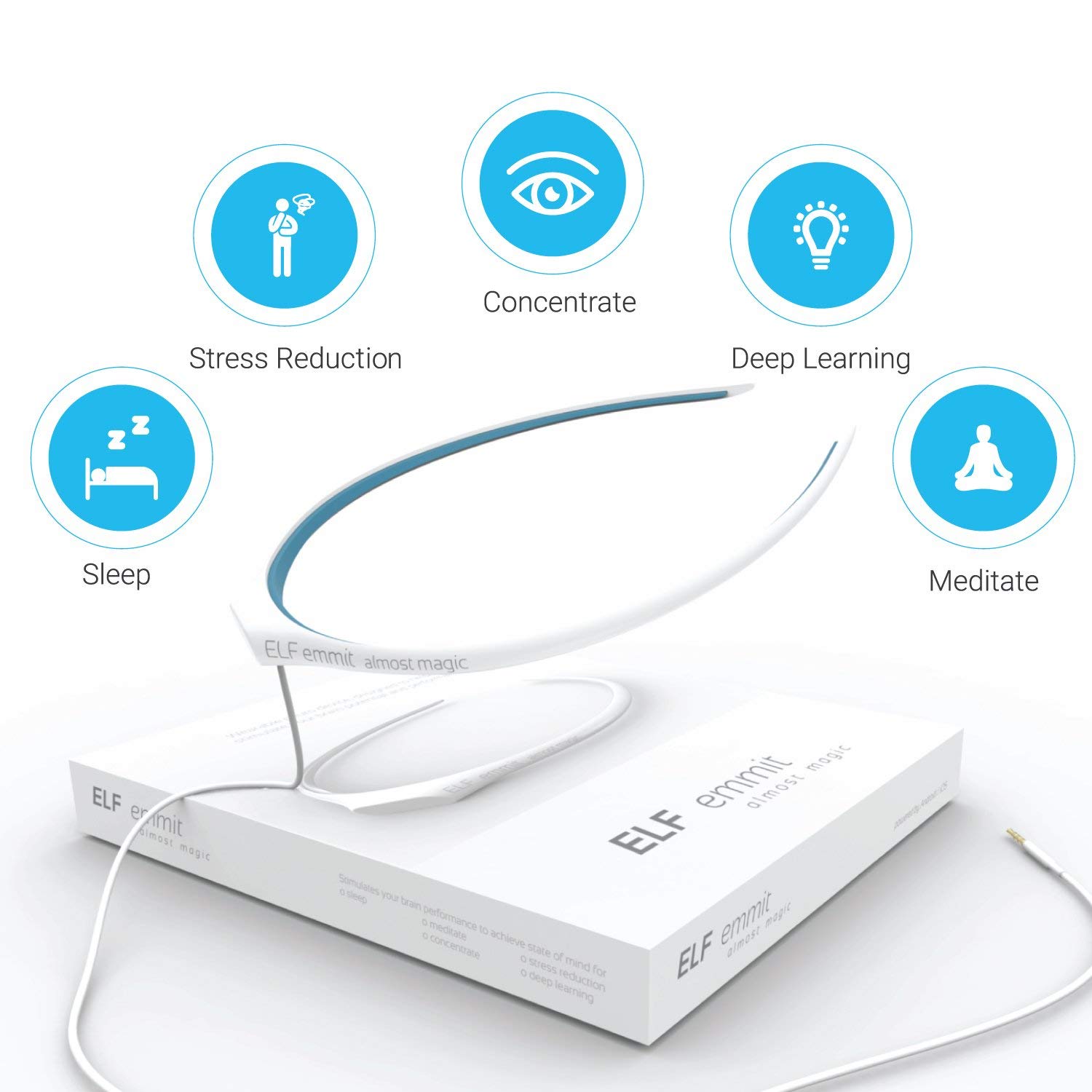Elf emmit an Active, Non-Invasive, Wearable Mind- and Body- Stimulating Headband, Reduces Stress, Improves Sleep, Focus, Meditation, Concentration and 2 Elf emmit an Active, Non-Invasive, Wearable Mind- and Body- Stimulating Headband, Reduces Stress, Improves Sleep, Focus, Meditation, Concentration and - Image 2