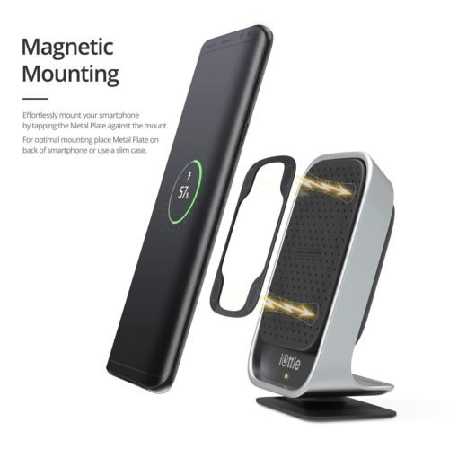 iOttie iTap Wireless Qi Wireless Car Mount & Desk Stand with Fast Charge for Samsung Galaxy S9 S9 Plus S8, S7/S7 Edge, Note 8 5 & Qi Enabled D 4