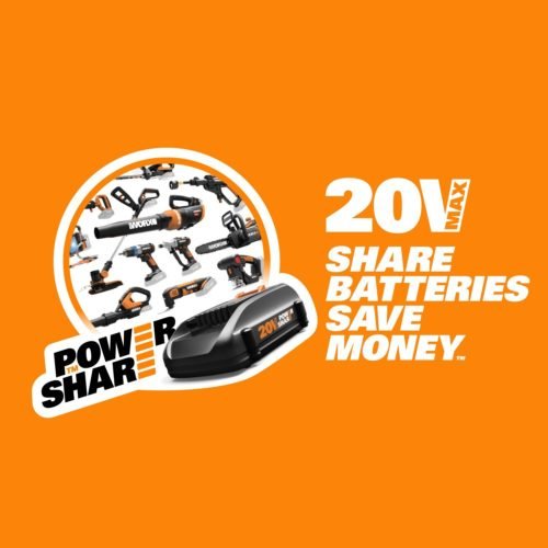WORX WG629 Cordless Hydroshot Portable Power Cleaner, 20V Power Share Platform with Charger Included 12