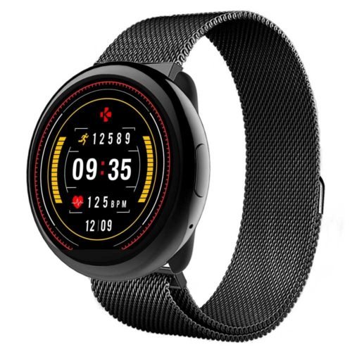 MyKronoz ZeRound2 HR Premium Smartwatch with Heart Rate Monitoring and Smart Notifications, Swiss Design, iOS and Android - Brushed Silver / Black Car 37