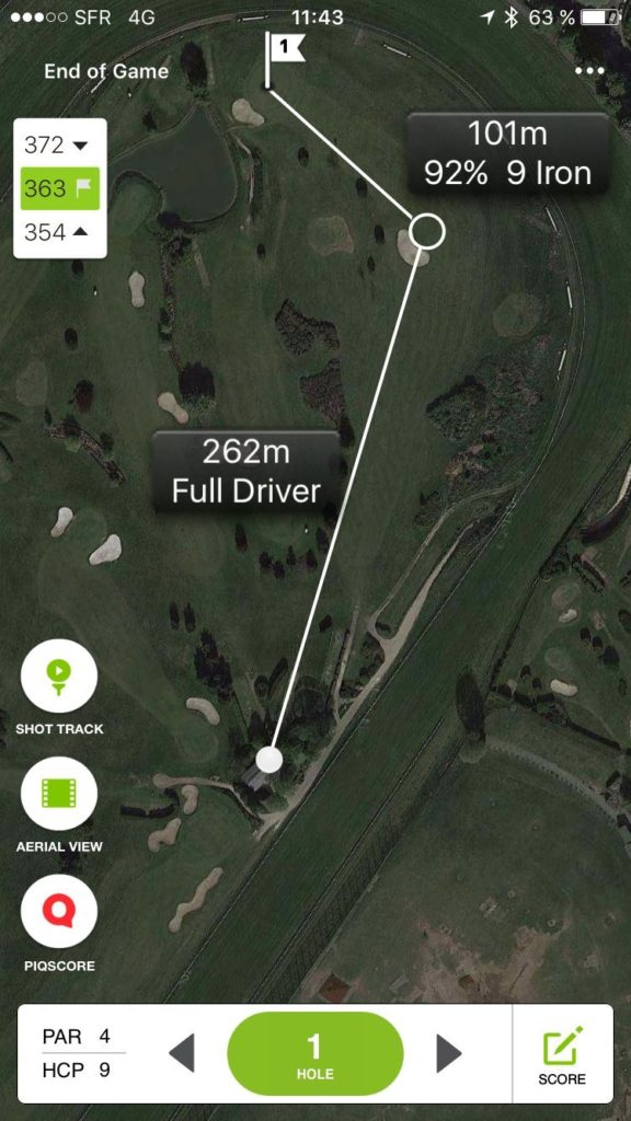 Mobitee & PIQ Wearable Golf Sport Tracker - Golf Course GPS Rangefinder on your wrist, Club GPS Shot Tracker, Club Shot Statistics, Golf Swing Ana 21