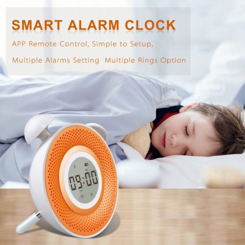 ANGTUO Alarm Clock for Kids, USB Charging Smart Digital Kids Alarm Clock, 7 Colors Bedside Bluetooth Clock Toddler Bedtime Story with MP3 Player - 1GB 3