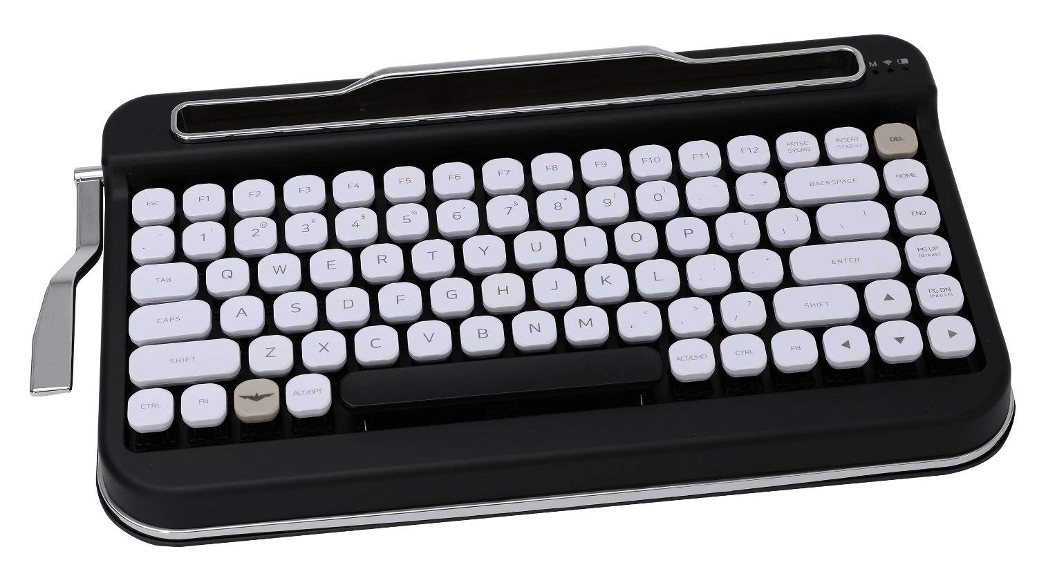 Penna Bluetooth Keyboard with White Diamond Shape Keycap(US Language) (Switch-Cherry Mx Blue, Pure White) 1