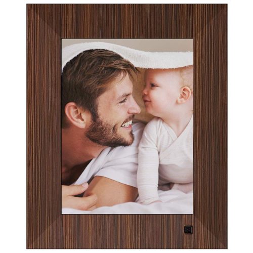NIX Lux Digital Photo Frame 8 inch X08F, Wood. Electronic Photo Frame USB SD/SDHC. Digital Picture Frame with Motion Sensor. Control Remote and 8GB US 1
