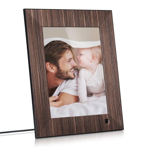 NIX Lux Digital Photo Frame 8 inch X08F, Wood. Electronic Photo Frame USB SD/SDHC. Digital Picture Frame with Motion Sensor. Control Remote and 8GB US 3