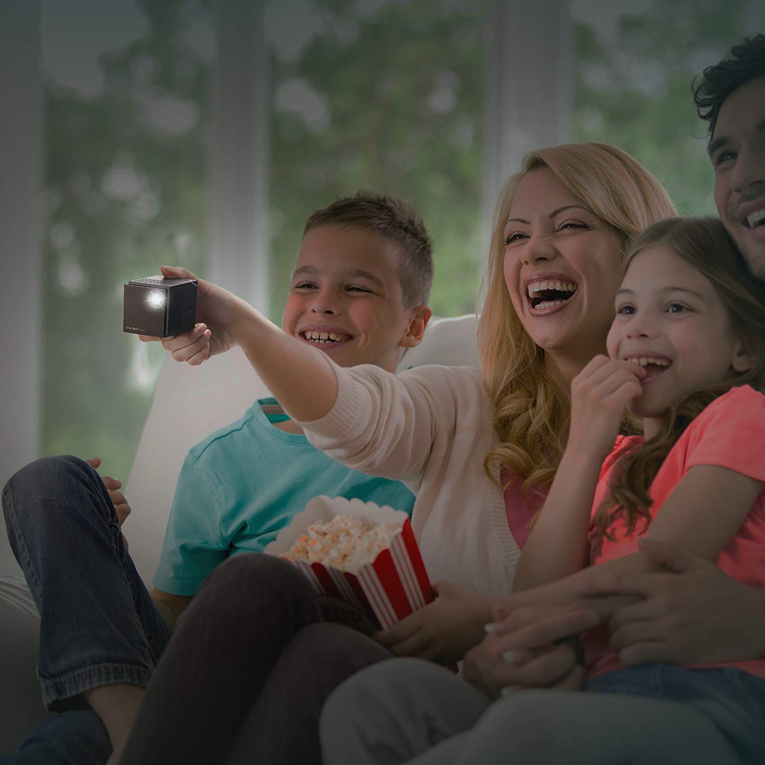 UO Smart Beam Laser, CES Awarded Portable Mini Projector, 1280x720HD, Focus Free Class 1 Laser, Wireless 2 hrs, Built in Speaker, MIRRORING Smartphone 8 UO Smart Beam Laser, CES Awarded Portable Mini Projector, 1280x720HD, Focus Free Class 1 Laser, Wireless 2 hrs, Built in Speaker, MIRRORING Smartphone - Image 8