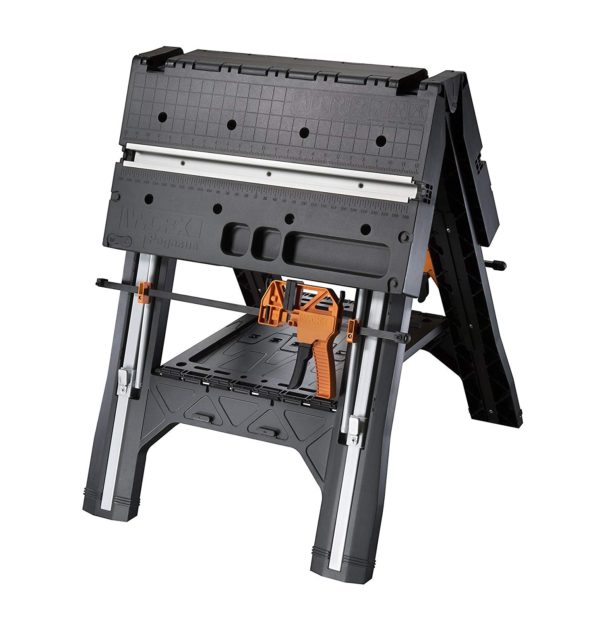 WORX Pegasus Multi-Function Work Table and Sawhorse with Quick Clamps and Holding Pegs – WX051 3