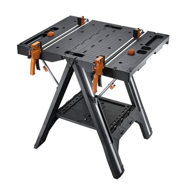 WORX Pegasus Multi-Function Work Table and Sawhorse with Quick Clamps and Holding Pegs – WX051 2