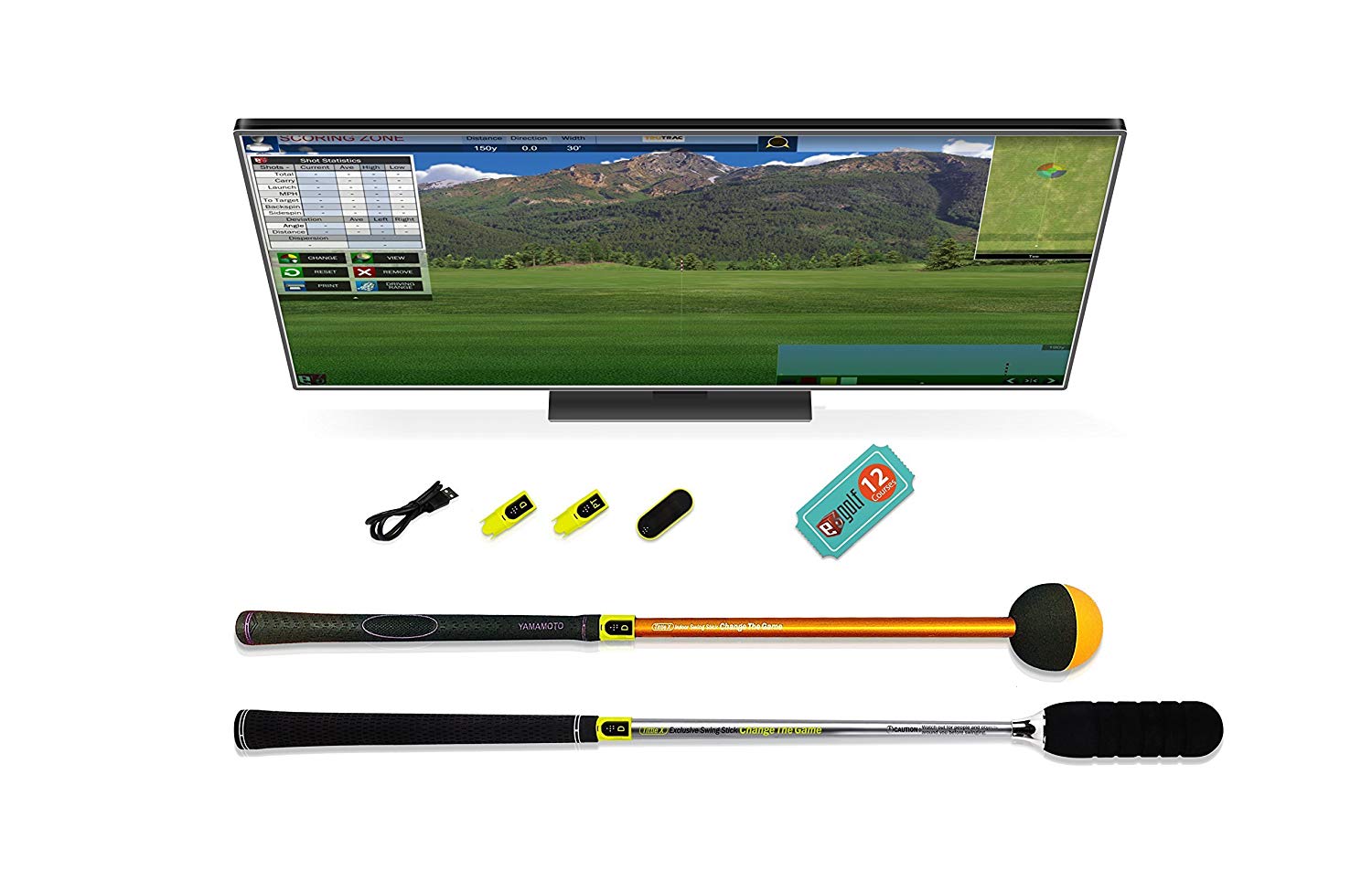 Tittle X Golf Simulator Air Golf Pack, Trugolf E6 Edition 2