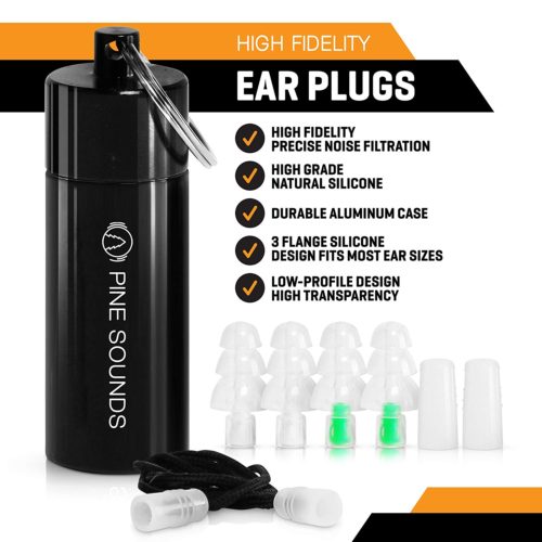 Reverbs High Fidelity Ear Plugs - 2 Pair Professional Noise Cancelling Earplugs For Concerts, Musicians, Motorcycles and More! 2
