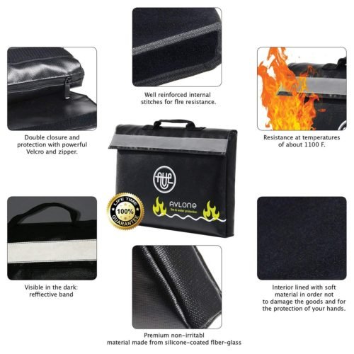 Fireproof and Waterproof Money and Important Documents Bag 10