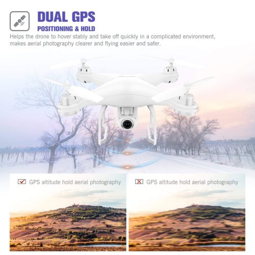 Potensic T25 GPS FPV RC Drone with Camera Live Video and GPS Return Home Quadcopter with Adjustable Wide-Angle 1080P HD WiFi Camera- Follow Me, Altitu 2