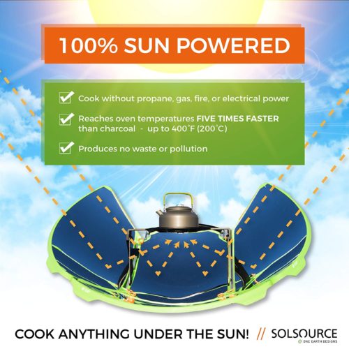 SolSource Sport Solar Cooker | Camp Stove | Grill/Oven for Outdoor Cooking and Grilling | One Earth Desings 6