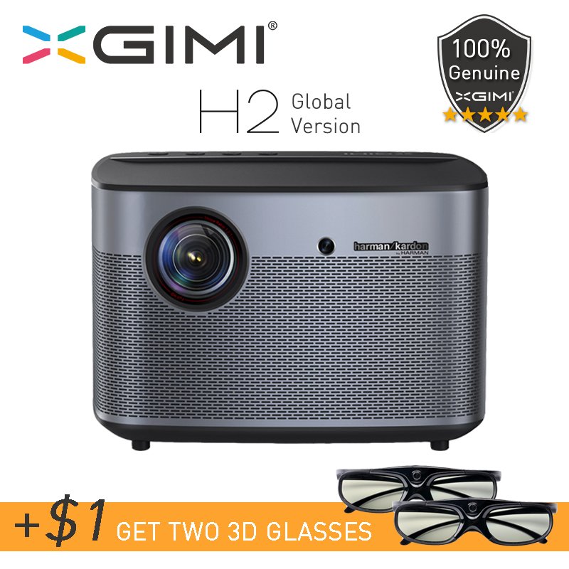 XGIMI H2 Projector Global Version Full HD 1080P 1350 Ansi Wifi Bluetooth 3D Home Theatre Beamer GMUI 4K Screenless TV 2