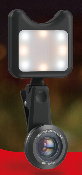 APEXEL LED Selfie Light Fill-in light +0.36X Wide Angle Lens + 15X Macro Lens Kit 9 APEXEL LED Selfie Light Fill-in light +0.36X Wide Angle Lens + 15X Macro Lens Kit - Image 9