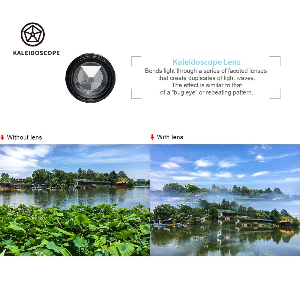 APEXEL 7 in 1 Phone Lens Kit Fisheye lens super Wide Angle macro Lens CPL Filter Kaleidoscope and telescope Lens for smartphone 4 APEXEL 7 in 1 Phone Lens Kit Fisheye lens super Wide Angle macro Lens CPL Filter Kaleidoscope and telescope Lens for smartphone - Image 4